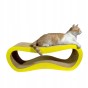 mega katzenkratzer , karton kratzer , gelber katzenkratzer , karton katzenkratzer , abmessungen des katzenkratzers 78 x 28 x 25 cm , premium gelber katzenkratzer , premium katzenkratzer