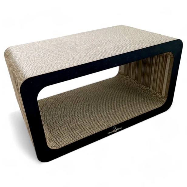 Drapak Prostokąt XXL 60x35x30 cm CZARNY Mruu&amp;Pruu, drapak prostokąt, drapak prosty, wydajny drapak, drapak dla kota, drapak