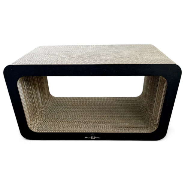 Drapak Prostokąt XXL 60x35x30 cm CZARNY Mruu&amp;Pruu, drapak prostokąt, drapak prosty, wydajny drapak, drapak dla kota, drapak
