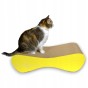 großer Katzenkratzer , Katzenkratzer aus Karton , gelber Katzenkratzer , Katzenkratzer aus Karton , 70 x 23 x 25 cm , Katzenkratzer , Katzenkratzer aus Karton , gelber Premium-Katzenkratzer , großer Premium-Katzenkratzer , gelber Katzenkratzer , mruupruu