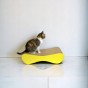 großer Katzenkratzer , Katzenkratzer aus Karton , gelber Katzenkratzer , Katzenkratzer aus Karton , 70 x 23 x 25 cm , Katzenkratzer , Katzenkratzer aus Karton , gelber Premium-Katzenkratzer , großer Premium-Katzenkratzer , gelber Katzenkratzer , mruupruu
