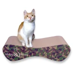 Katzenkratzbaum aus Karton MIMI 70x23x24 cm moro
