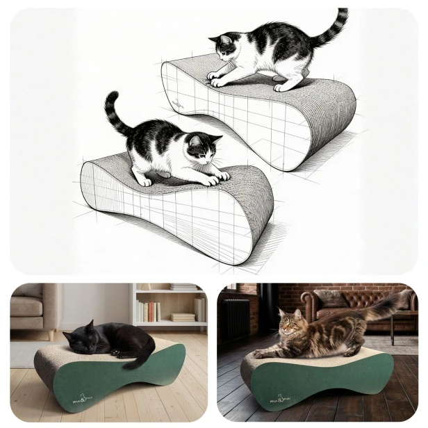 duży drapak dla kota, drapak tekturowy , drapak zielony dla kota, drapak kartonowy dla kota , wymiary drapaka 70 x 23 x 24 cm , drapak dla kotka , koci drapak z tektury , zielony drapak premium , duży drapak premium , zielony drapak dla kota , mruu&pruu