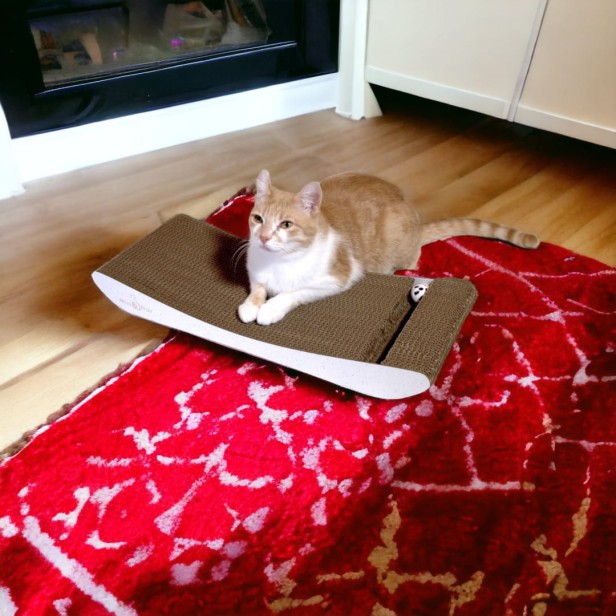 PREMIUM weißer Karton Katzenkratzer, Premium-Katzenkratzer, umweltfreundlicher Katzenkratzer, weißer Katzenkratzer, Kratzer