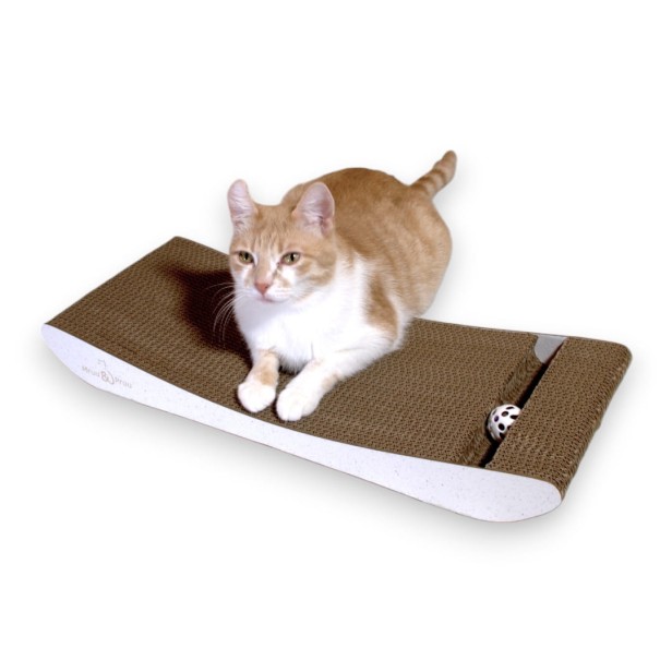PREMIUM weißer Karton Katzenkratzer, Premium-Katzenkratzer, umweltfreundlicher Katzenkratzer, weißer Katzenkratzer, Kratzer