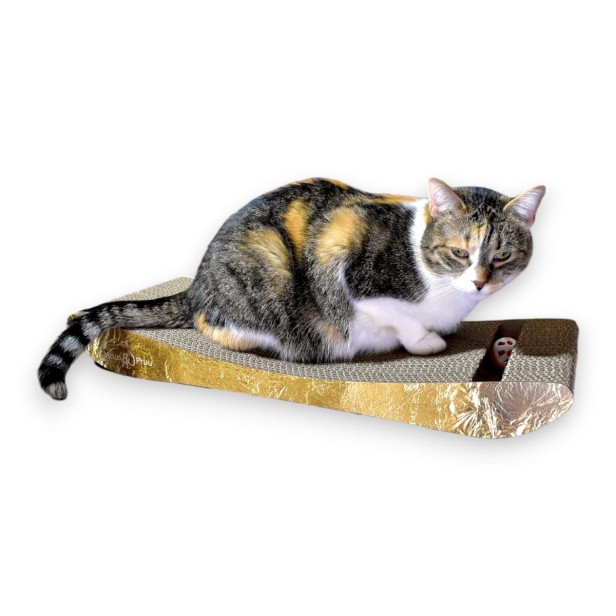 PREMIUM Gold Karton Katze Kratzer, Premium-Katze Kratzer, umweltfreundliche Katze Kratzer, Gold Katze Kratzer, Kratzer