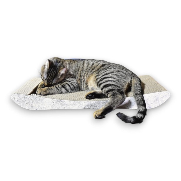 PREMIUM grauer Karton Katzenkratzer, hochwertiger Katzenkratzer, umweltfreundlicher Katzenkratzer, grauer Katzenkratzer, Kratzer