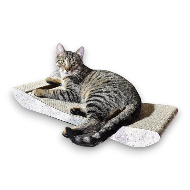 PREMIUM grauer Karton Katzenkratzer, hochwertiger Katzenkratzer, umweltfreundlicher Katzenkratzer, grauer Katzenkratzer, Kratzer