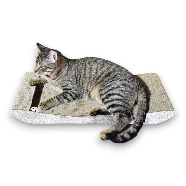 PREMIUM grauer Karton Katzenkratzer, hochwertiger Katzenkratzer, umweltfreundlicher Katzenkratzer, grauer Katzenkratzer, Kratzer
