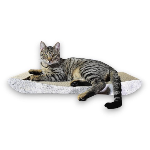 PREMIUM grauer Karton Katzenkratzer, hochwertiger Katzenkratzer, umweltfreundlicher Katzenkratzer, grauer Katzenkratzer, Kratzer