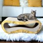 mega katzenkratzer , karton kratzer , goldener katzenkratzer , karton katzenkratzer , abmessungen des katzenkratzers 78 x 28 x 25 cm , premium goldener katzenkratzer , premium katzenkratzer