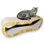 mega katzenkratzer , karton kratzer , goldener katzenkratzer , karton katzenkratzer , abmessungen des katzenkratzers 78 x 28 x 25 cm , premium goldener katzenkratzer , premium katzenkratzer