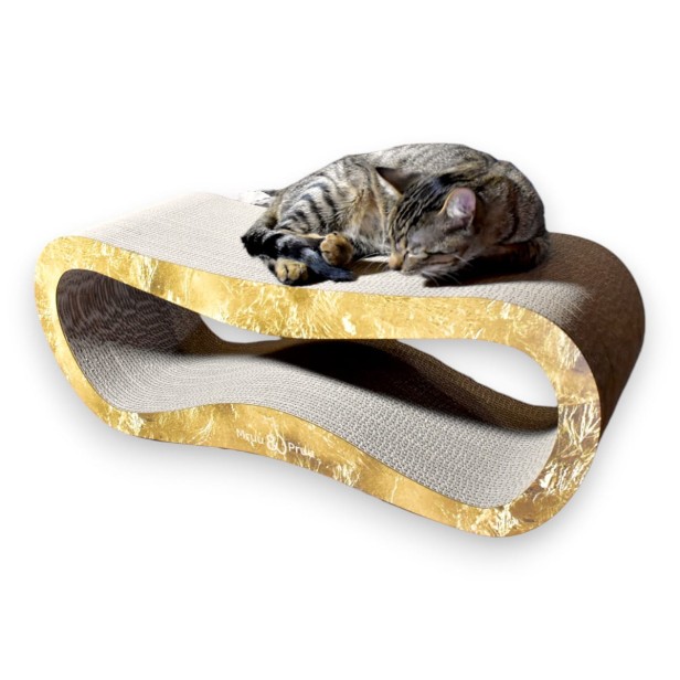 mega katzenkratzer , karton kratzer , goldener katzenkratzer , karton katzenkratzer , abmessungen des katzenkratzers 78 x 28 x 25 cm , premium goldener katzenkratzer , premium katzenkratzer