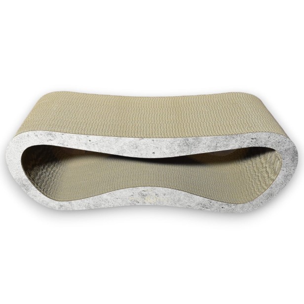 mega katzenkratzer , karton kratzer , grauer katzenkratzer , karton katzenkratzer , abmessungen des katzenkratzers 78 x 28 x 25 cm , hochwertiger grauer katzenkratzer , hochwertiger katzenkratzer