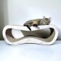 mega katzenkratzer , karton kratzer , grauer katzenkratzer , karton katzenkratzer , abmessungen des katzenkratzers 78 x 28 x 25 cm , hochwertiger grauer katzenkratzer , hochwertiger katzenkratzer