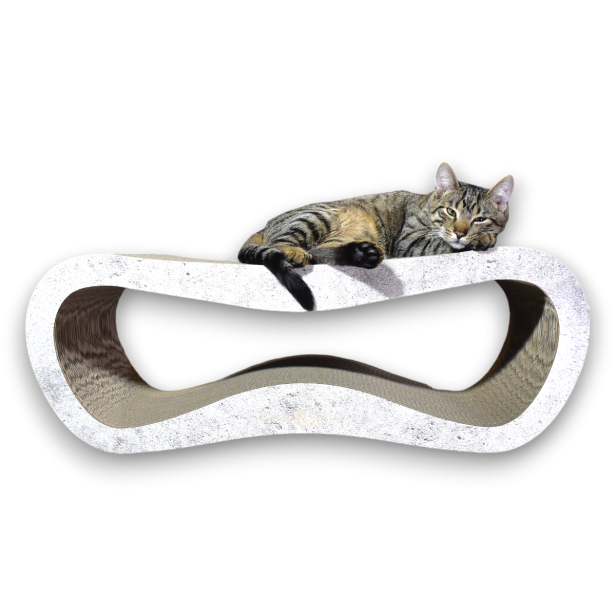 mega katzenkratzer , karton kratzer , grauer katzenkratzer , karton katzenkratzer , abmessungen des katzenkratzers 78 x 28 x 25 cm , hochwertiger grauer katzenkratzer , hochwertiger katzenkratzer