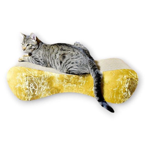 großer Katzenkratzer , Katzenkratzer aus Pappe , goldener Katzenkratzer , Katzenkratzer aus Pappe , Maße des Katzenkratzers 70 x 23 x 25 cm , Katzenkratzer , Katzenkratzer aus Pappe , goldener Katzenkratzer premium , goldener Katzenkratzer , mruupruu
