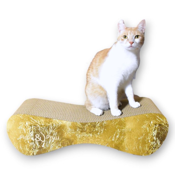 großer Katzenkratzer , Katzenkratzer aus Pappe , goldener Katzenkratzer , Katzenkratzer aus Pappe , Maße des Katzenkratzers 70 x 23 x 25 cm , Katzenkratzer , Katzenkratzer aus Pappe , goldener Katzenkratzer premium , goldener Katzenkratzer , mruupruu