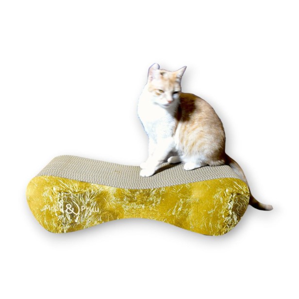 großer Katzenkratzer , Katzenkratzer aus Pappe , goldener Katzenkratzer , Katzenkratzer aus Pappe , Maße des Katzenkratzers 70 x 23 x 25 cm , Katzenkratzer , Katzenkratzer aus Pappe , goldener Katzenkratzer premium , goldener Katzenkratzer , mruupruu