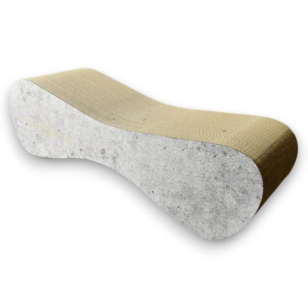 Großer Katzenkratzer , Katzenkratzer aus Pappe , Grauer Katzenkratzer , Katzenkratzer aus Pappe , Maße des Katzenkratzers 70 x 23 x 25 cm , Katzenkratzer , Katzenkratzer aus Pappe , Grauer Premium-Katzenkratzer , Grauer Katzenkratzer , Mruupruu