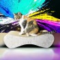Großer Katzenkratzer , Katzenkratzer aus Pappe , Grauer Katzenkratzer , Katzenkratzer aus Pappe , Maße des Katzenkratzers 70 x 23 x 25 cm , Katzenkratzer , Katzenkratzer aus Pappe , Grauer Premium-Katzenkratzer , Grauer Katzenkratzer , Mruupruu