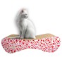 Katzenkratzer groß 70x23x24 cm weiß mit Herzen, Katzenkratzer, Premium-Katzenkratzer, Premium-Katzenkratzer, umweltfreundlicher Katzenkratzer, Kratzer, Liebeskratzer, Herzkratzer, weißer Kratzer