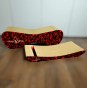 Katzenkratzer groß 70x23x24 cm schwarz mit Herzen, Katzenkratzer, Premium-Katzenkratzer, Premium-Katzenkratzer, umweltfreundlicher Katzenkratzer, Kratzbaum, Liebeskratzer, Herzkratzer
