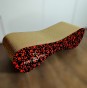 Katzenkratzer groß 70x23x24 cm schwarz mit Herzen, Katzenkratzer, Premium-Katzenkratzer, Premium-Katzenkratzer, umweltfreundlicher Katzenkratzer, Kratzbaum, Liebeskratzer, Herzkratzer