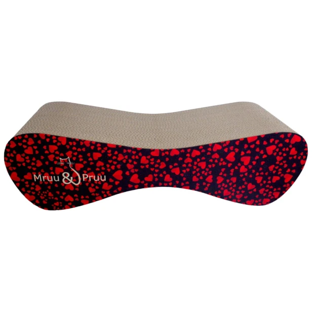 Katzenkratzer groß 70x23x24 cm schwarz mit Herzen, Katzenkratzer, Premium-Katzenkratzer, Premium-Katzenkratzer, umweltfreundlicher Katzenkratzer, Kratzbaum, Liebeskratzer, Herzkratzer