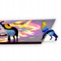 Raubtier-Wolf-Puzzle, Raubtier-Wolf, Wolf, farbiger Wolf, Wolf auf farbigem Hintergrund, 25x25cm , quadratisches Puzzle, unregelmäßige Formen, Holzpuzzle, 150 Teile, mruu&amp;pruu Puzzle, mruupruu, mruupruu-Puzzle
