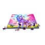 Wolfspuzzle, Wolf, bunter Wolf, Wolf auf buntem Hintergrund, 25x25cm , quadratisches Puzzle, unregelmäßige Formen, Holzpuzzle, 150 Teile, mruu&amp;pruu-Puzzle, mruupruu, mruupruu-Puzzle