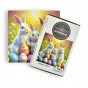 Hasenpuzzle, Kaninchen, Hasen, Kaninchen auf farbigem Hintergrund, 25x25cm , quadratisches Puzzle, unregelmäßige Formen, Holzpuzzle, 150 Teile, Puzzle, mruupruu, mruupruu-Puzzle