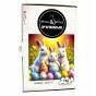 Hasenpuzzle, Kaninchen, Hasen, Kaninchen auf farbigem Hintergrund, 25x25cm , quadratisches Puzzle, unregelmäßige Formen, Holzpuzzle, 150 Teile, Puzzle, mruupruu, mruupruu-Puzzle