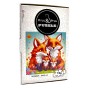 Fuchs-Puzzle, Fuchs, Fuchsfamilie, Fuchsfamilie auf farbigem Hintergrund, 25x25cm , quadratisches Puzzle, unregelmäßige Formen, Holzpuzzle, 150 Teile