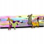 Puzzle mit Ameise, Ameise, niedliche Ameise, Ameise auf farbigem Hintergrund, 25x25cm , quadratisches Puzzle, unregelmäßige Formen, Holzpuzzle, 150 Teile