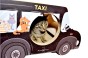 Kratzwagen Schwarz Taxi Karton 60x36x29 cm , Karton Kratzer , Mruupruu , Katzenkratzer
