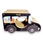 Kratzwagen Schwarz Taxi Karton 60x36x29 cm , Karton Kratzer , Mruupruu , Katzenkratzer