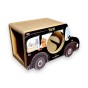 Kratzwagen Schwarz Taxi Karton 60x36x29 cm , Karton Kratzer , Mruupruu , Katzenkratzer