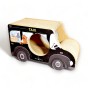 Kratzwagen Schwarz Taxi Karton 60x36x29 cm , Karton Kratzer , Mruupruu , Katzenkratzer
