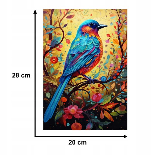 Vogelpuzzle 160 Teile, Holzpuzzle, mruu&amp;pruu puzzle, Vogel, buntes Vogelpuzzle, Holzpuzzle
