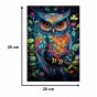 Eulenpuzzle 160 Teile, Holzpuzzle, mruupruu-Puzzle, Eule, buntes Eulenpuzzle
