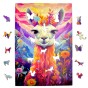 Lama-Puzzle 160 Teile, Holzpuzzle, mruupruu-Puzzle, Lama, buntes Lama-Puzzle