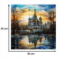 blutkirche puzzle 150 elemente, holzpuzzle, mruupruu puzzle, blutkirche, buntes blutkirche puzzle, glasfenster