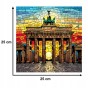 brandenburgisches tor puzzle 150 teile, holzpuzzle, mruupruu puzzle, brandenburgisches tor, buntes brandenburgisches tor puzzle, glasfenster