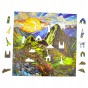 machu picchu puzzle 150 teile, holzpuzzle, mruupruu puzzle, machu picchu, buntes machu picchu puzzle, glasfenster