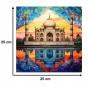 tadz mahal puzzle 150 teile, holzpuzzle, mruupruu puzzle, tadz mahal, tadz mahal farbiges puzzle, glasmalerei fenster