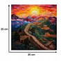 chinesische wand puzzle 150 teile, holz puzzle, mruupruu puzzle, chinesische wand, bunte chinesische wand puzzle, glasmalerei fenster