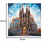 sagrada familia Puzzle 150 Teile, Holzpuzzle, mruupruu Puzzle, sagrada familia, buntes sagrada familia Puzzle, Glasfenster