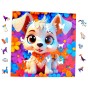 Hundepuzzle 150 Elemente, Holzpuzzle, Mruupruu-Puzzle, Hund, buntes Hundepuzzle