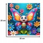 Schmetterlingspuzzle 150 Teile, Holzpuzzle, mruupruu-Puzzle, Schmetterling für Kinder, bunter Schmetterling